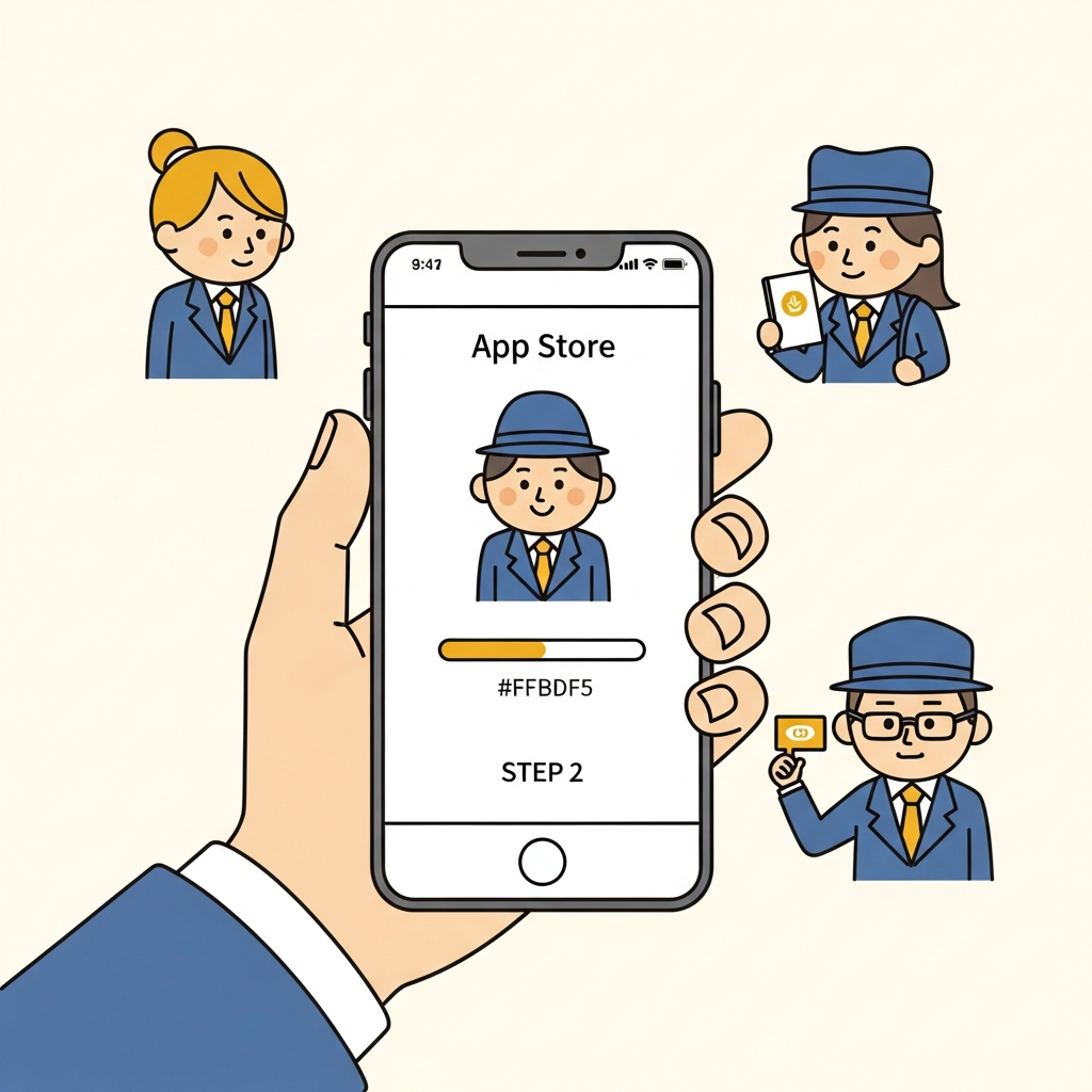 ララムーブドライバーアプリ ダウンロード AppStore GooglePlay 登録手順STEP2